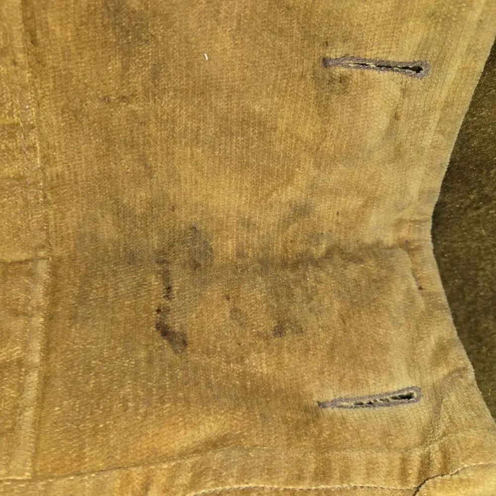 Vintage Distressed Corduroy Coat Put On Show Halloween Costume Prop Sz 22 Brown - Picture 10 of 16
